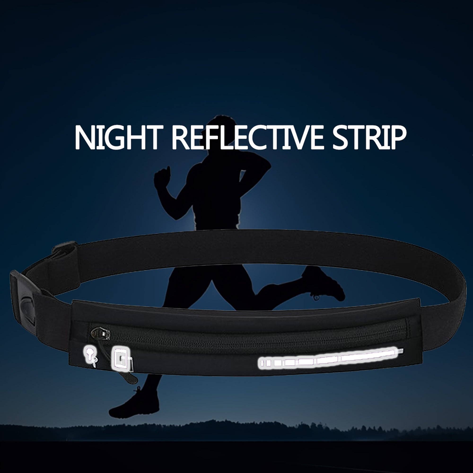 AK Brand - Vente Sac ceinture – femme - Sac banane réglable - Ceinture de course imperméable aux éclaboussures7