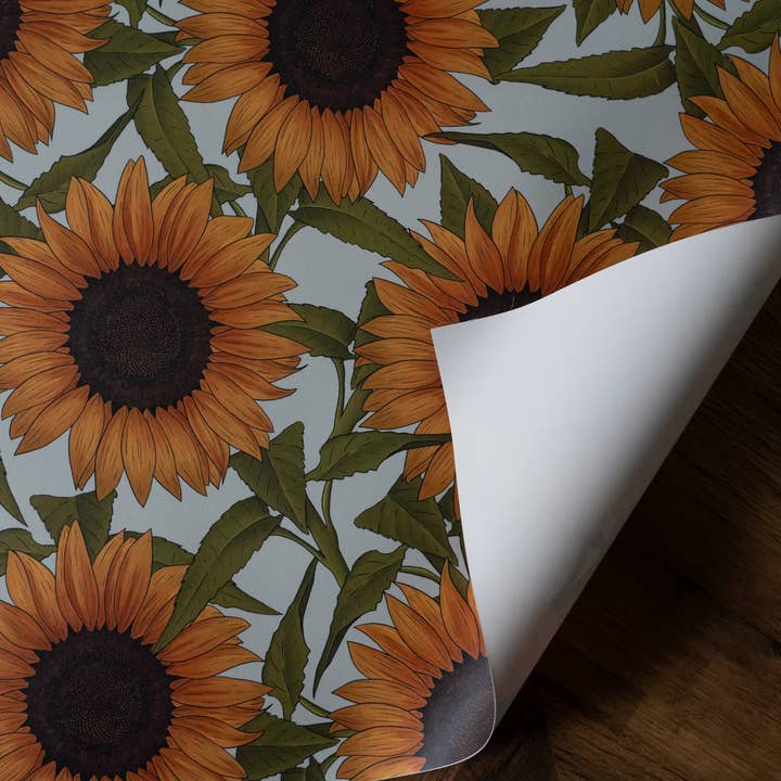 Hayley Jade Design Studio - Wholesale Flat Wrap - Sunflower Wrapping Paper5