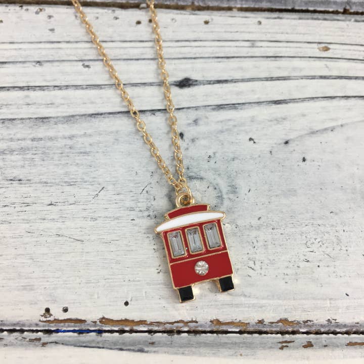 SongLily - Wholesale Pendant/Charm Necklace - Streetcar necklace red