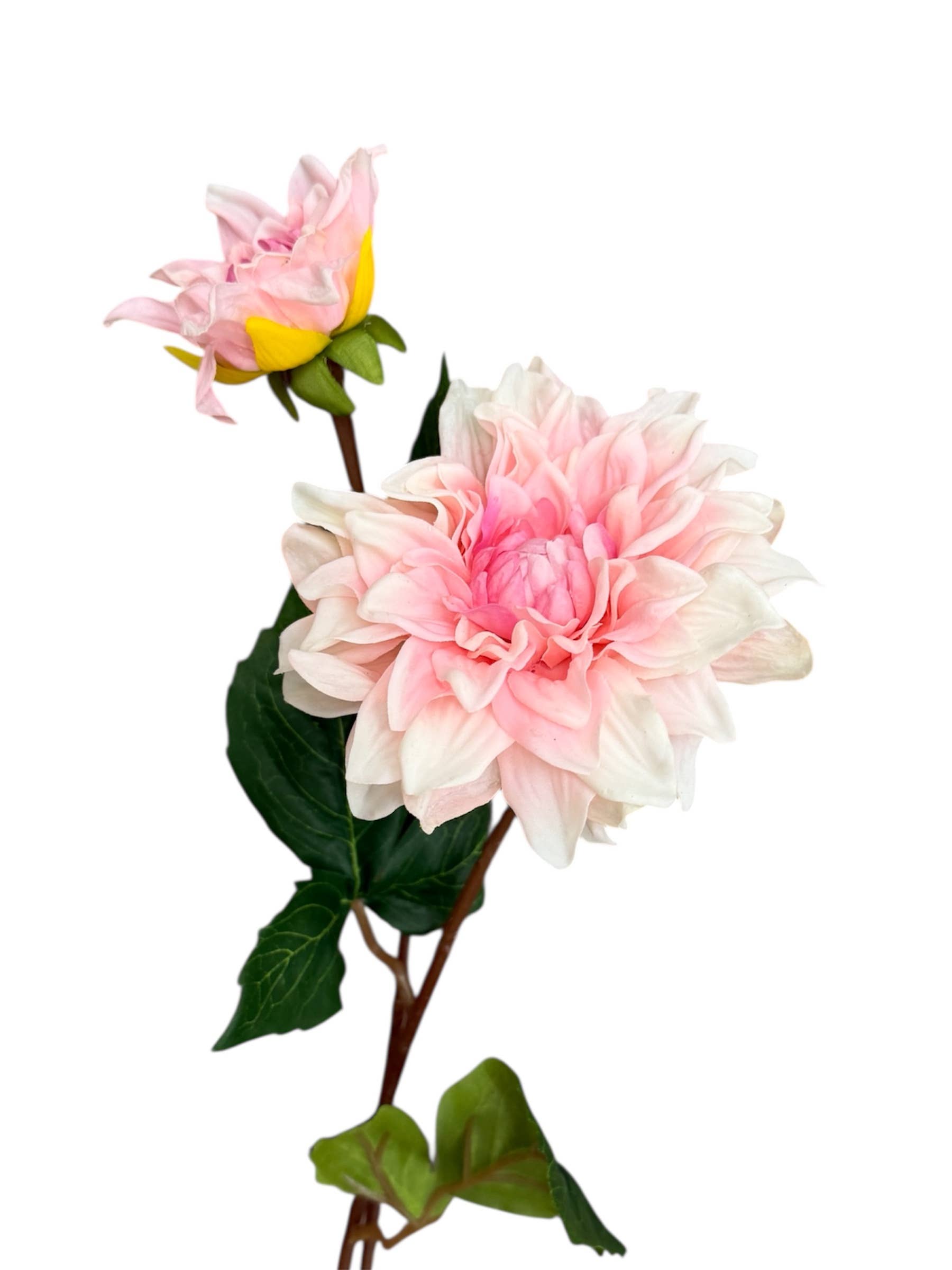 Angel Isabella - Wholesale Artificial Flowers - 24" Lifelike Real Touch Dahlia -2 flowers2