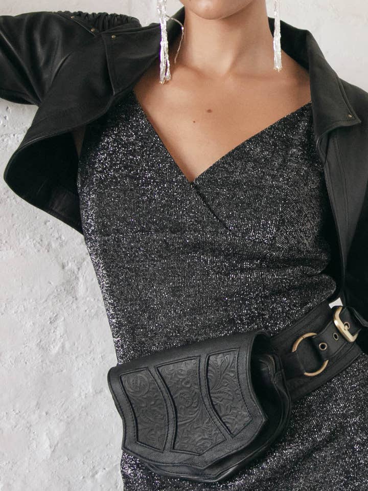 Koko Women's Leather Belt with Brass Details for wholesale by Hipstirr