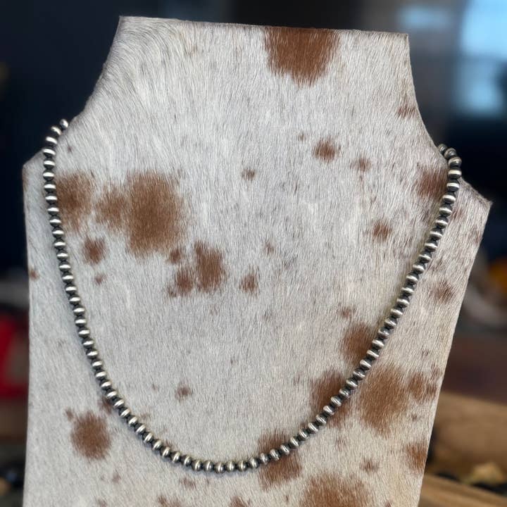 Z Bars Jewelry - Wholesale Beaded/pearl necklace - #020 6mm Sterling Pearl0