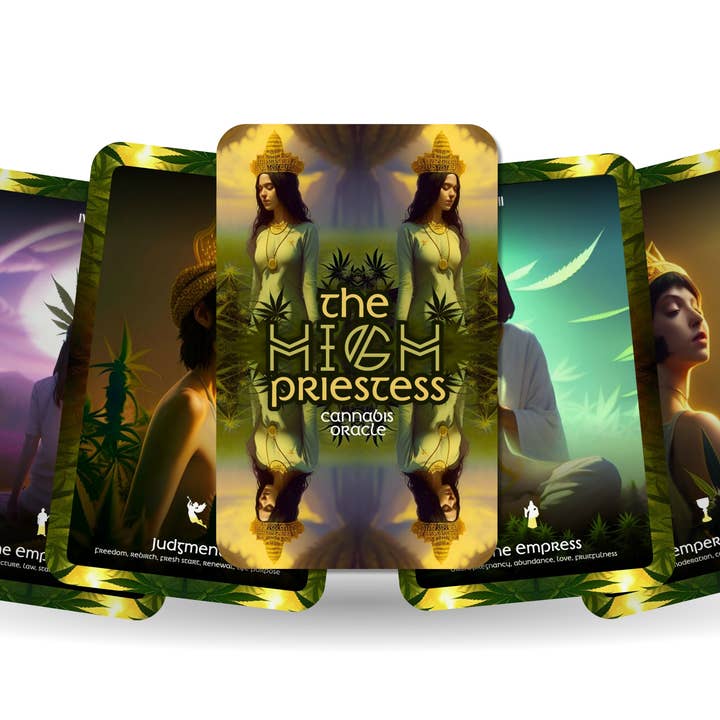 La Grande Prêtresse - Cannabis Oracle pour la vente par Ibiza Tarot USA