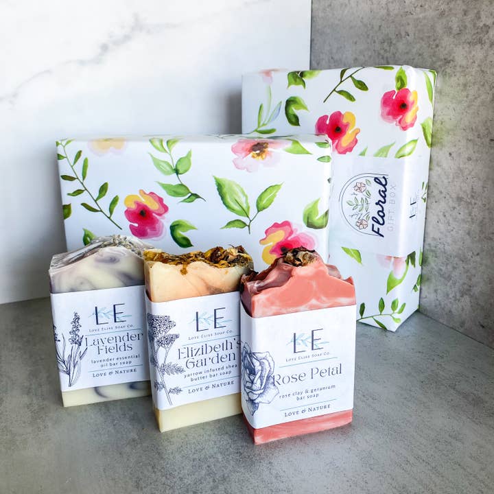 Floral Gift Box for wholesale by Love Elise Soap Company