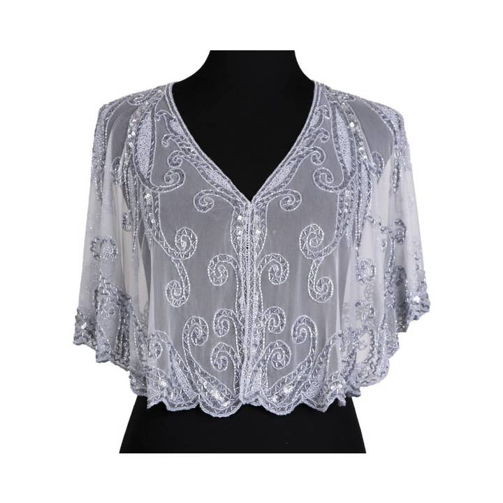 Western Fashion - Wholesale Cape - Women's - 8906 - Beaded Flapper Cape17
