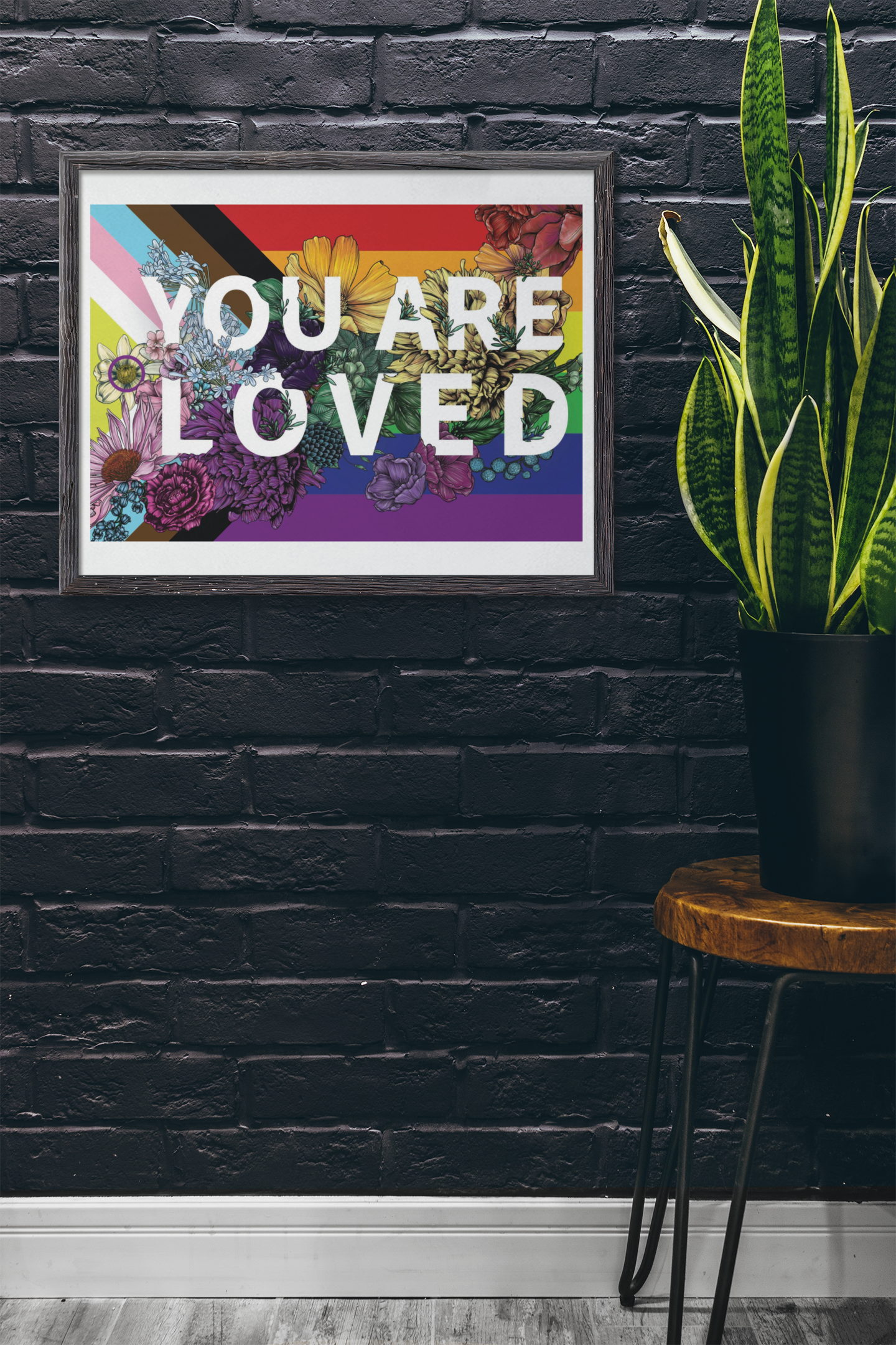 Transpainter - Wholesale Art Print - You Are Loved Poster | Rainbow Pride Art | LGBTQ Poster4
