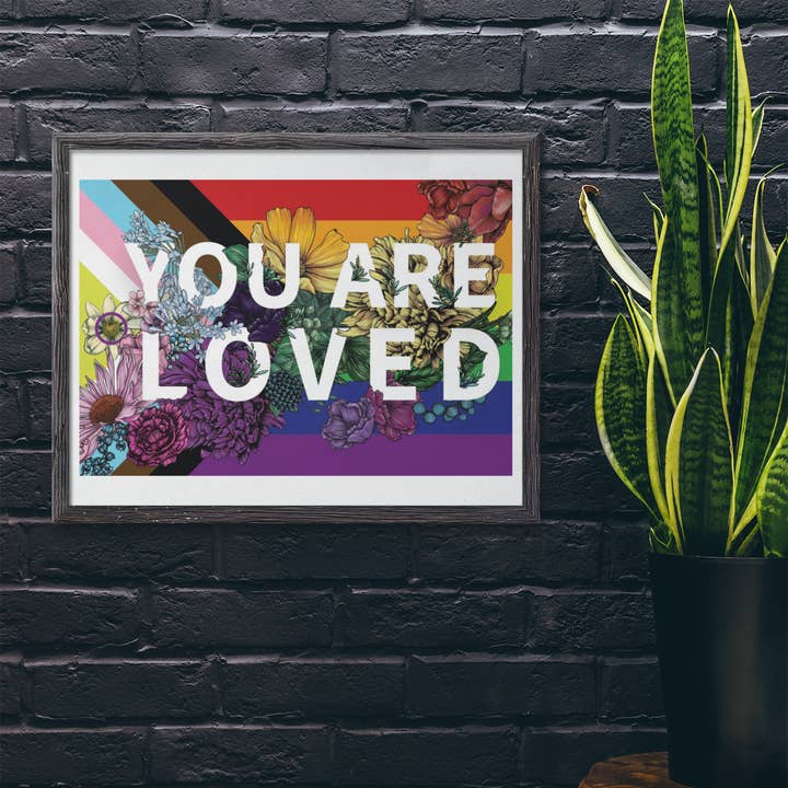 Transpainter - Wholesale Art Print - You Are Loved Poster | Rainbow Pride Art | LGBTQ Poster4
