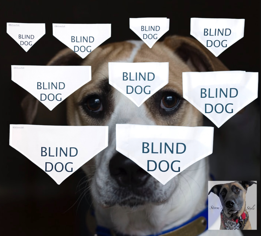 Storms Style – wholesale Pet bandana – Dog – Blind Dog Bandanas0