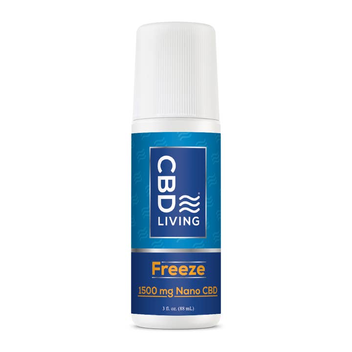 CBD Living - Wholesale CBD Cream/Lotion - CBD Freeze Roll On Topical - Muscle Pain Relief