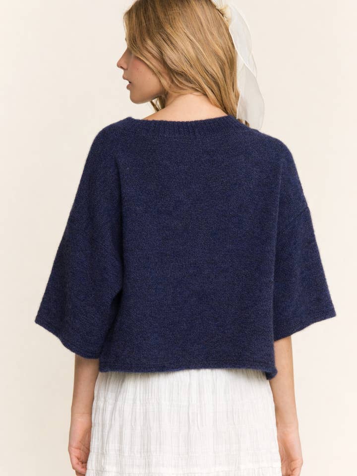 CANDESCENT - Wholesale Cardigan - Women's - Cropped Boxy Soft Knit Cardigan - LOU CARDIGAN39