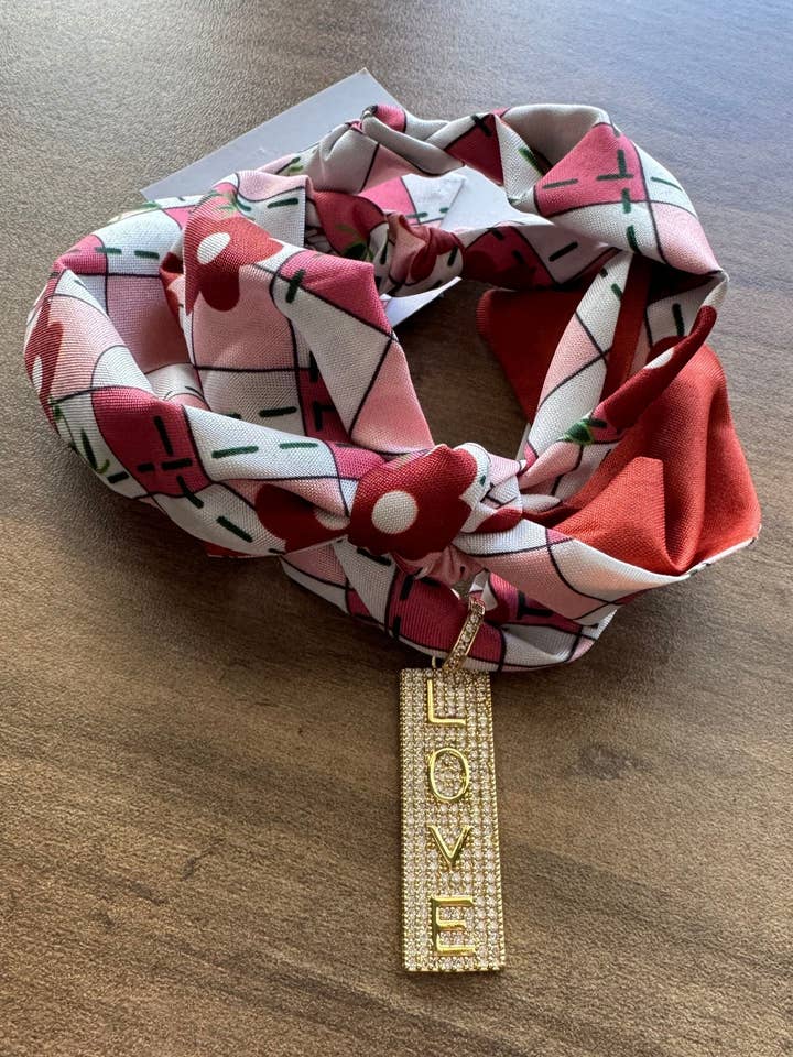 Love Always Scarf Necklace for wholesale by Loulu Designs