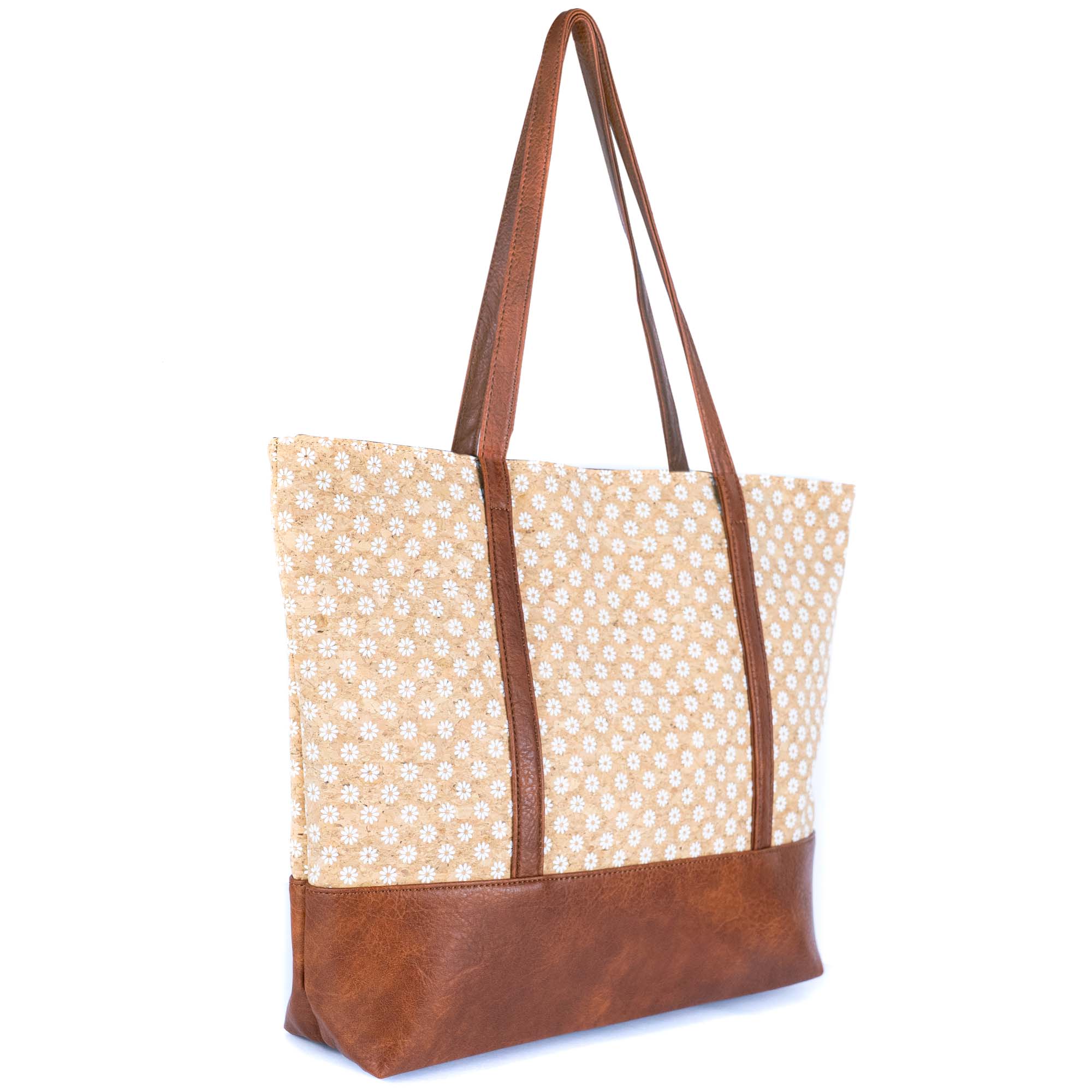 Meninas Bonitas Cork - Wholesale Tote Bag - Women's - Cork Tote Bag with Vegan Leather Straps BAG-23718