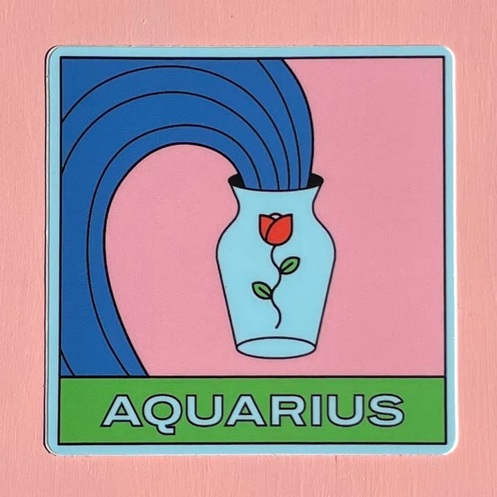 Aquarius Sticker for wholesale by YEAHYELHSA
