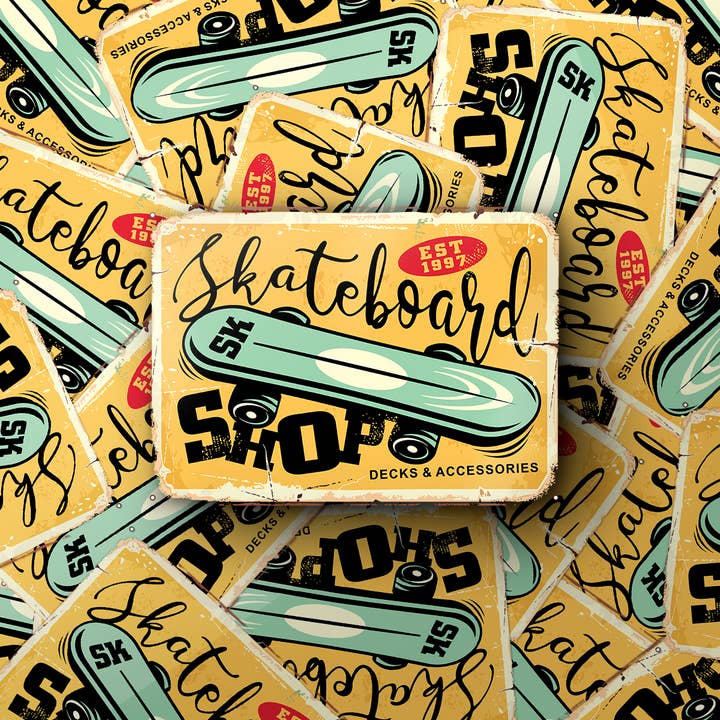 PiggyPrintStickers – wholesale Sticker – Skateboard Shop Vintage Sticker