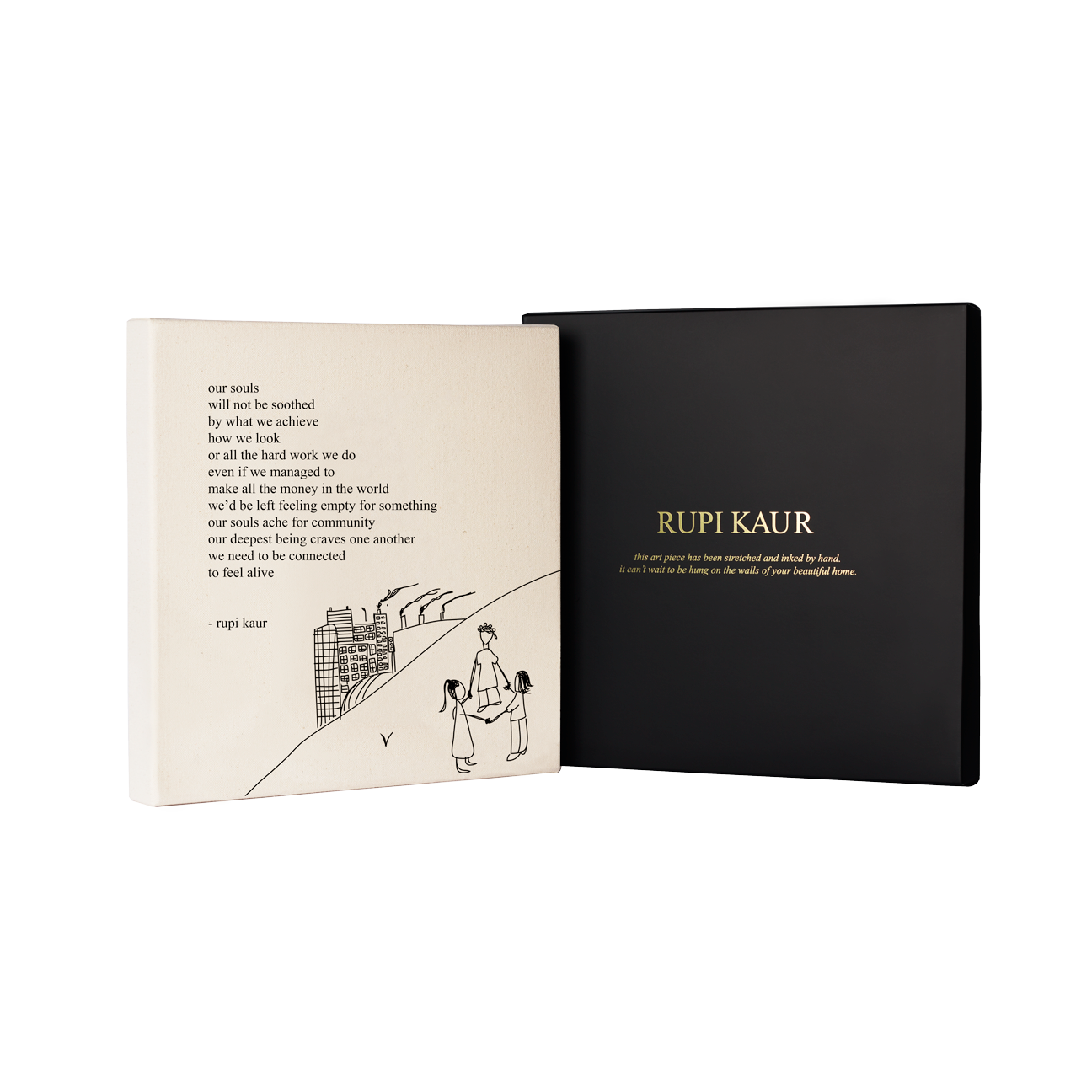 Rupi Kaur – Engroshandel Kunsttryk – 'community' lærred2