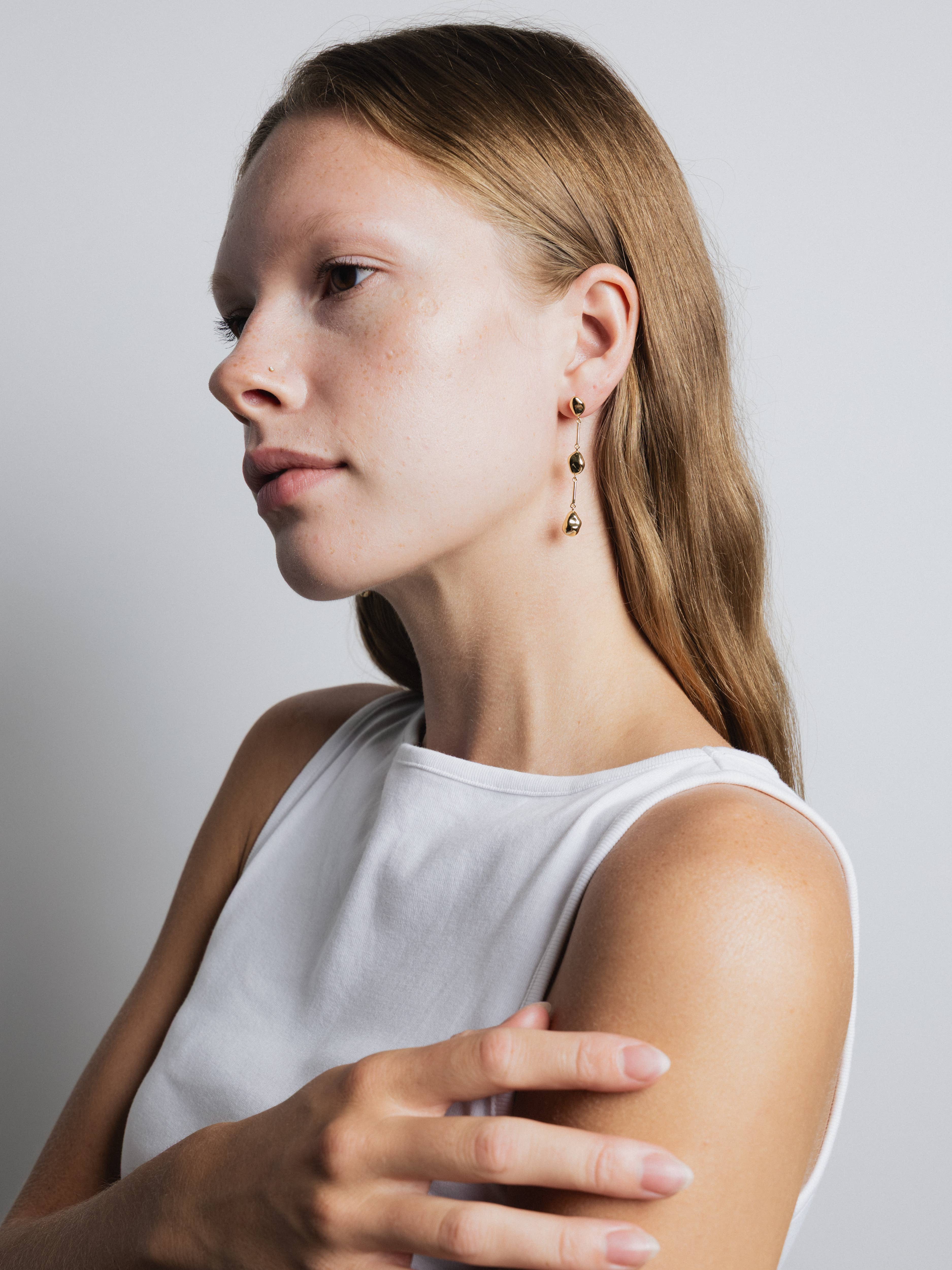 Wolf Circus Jewelry - Wholesale Dangle Earrings - Felipa Earrings in Gold2