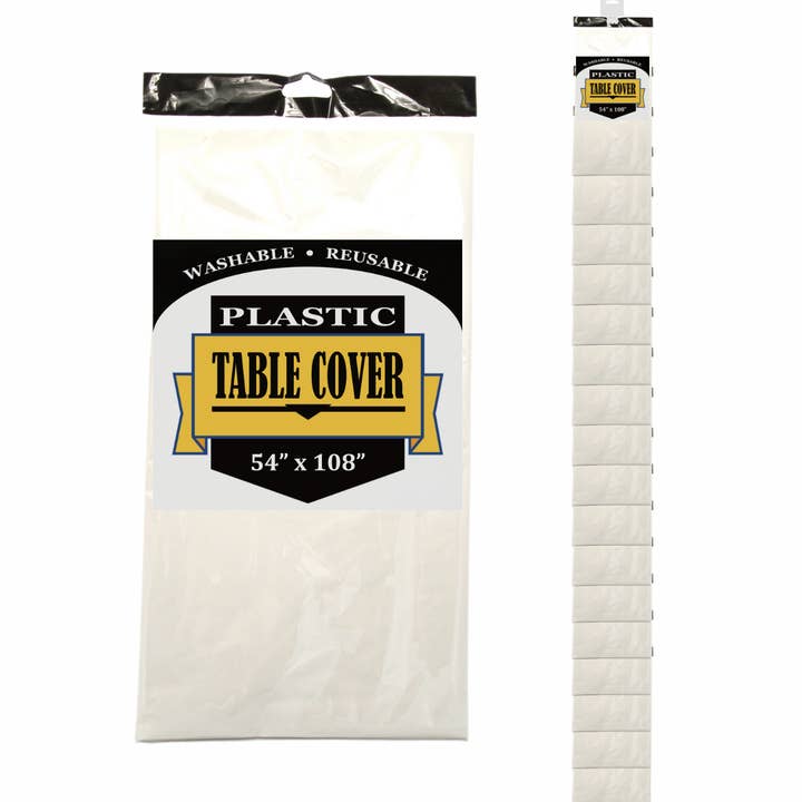 Living Concepts - Wholesale Tablecloth - Table Cover 54 "x108" White0