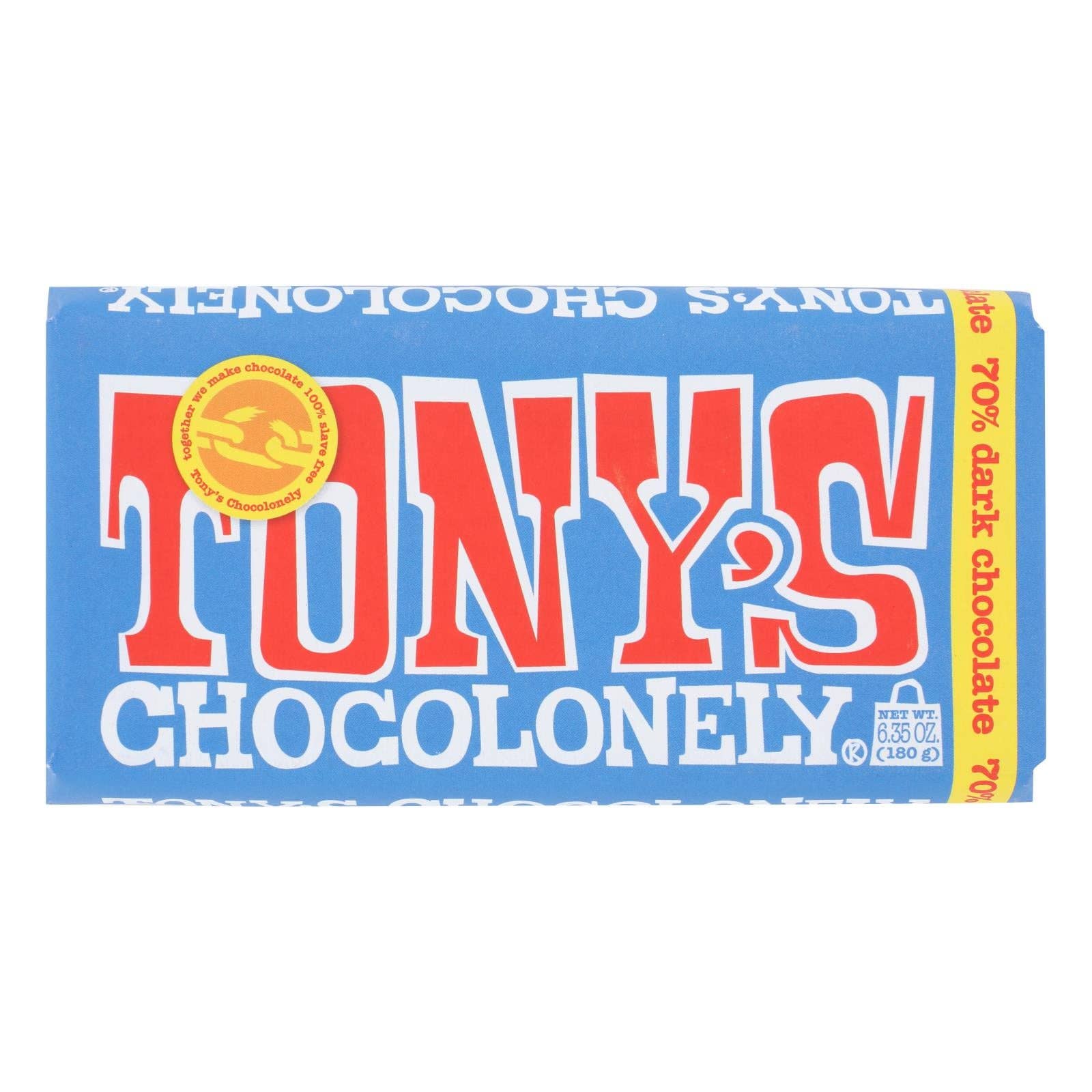Ware Spark - Wholesale Chocolate Bar - Tony's Chocolonely - Bar Chocolate Xtra Dark 70% - Case Of 15 - 6.35 Oz0