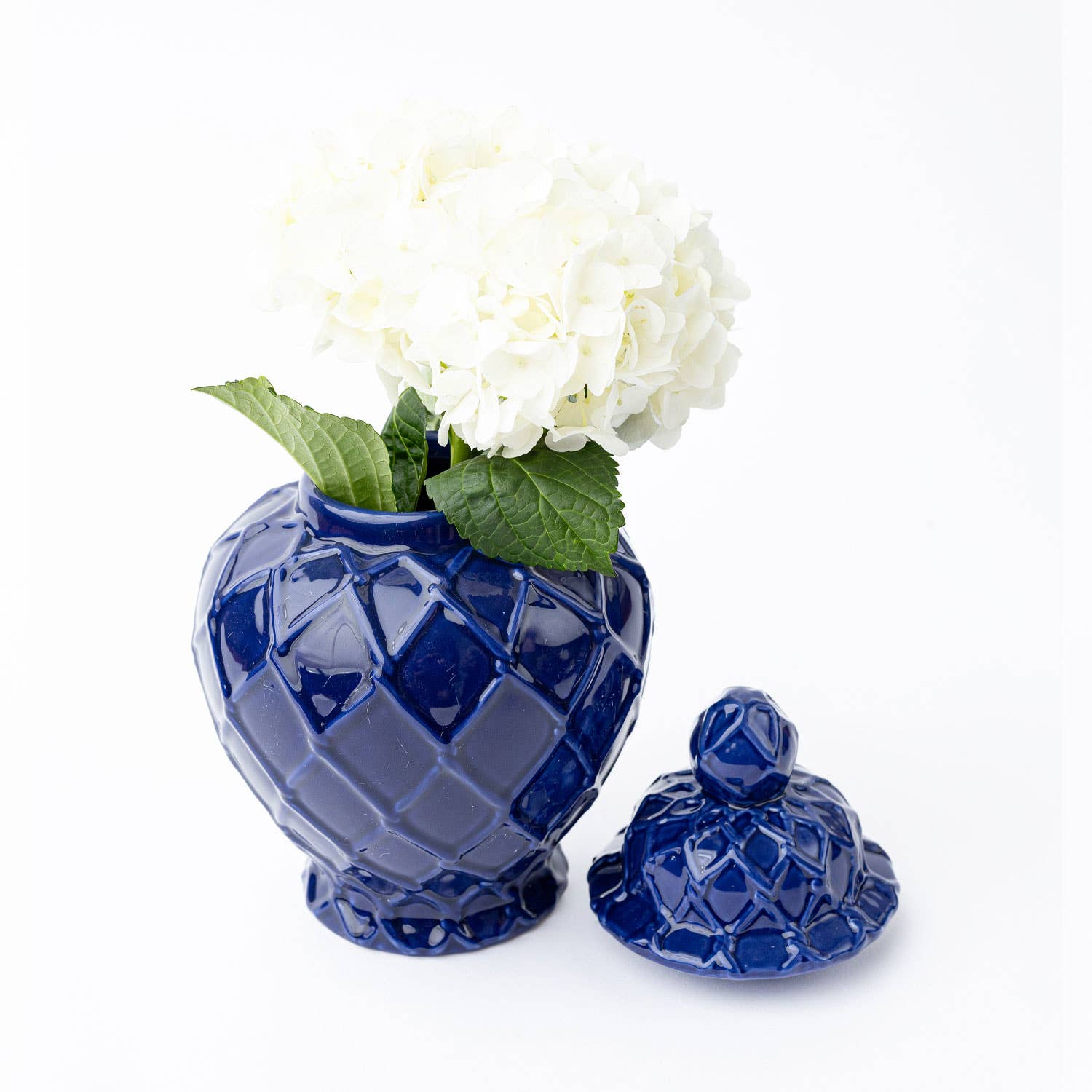 8 Oak Lane - Wholesale Decorative Jar - Navy Textured Ginger Jar - Small1