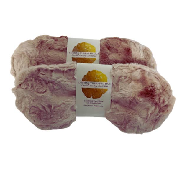Soothing Eye Pillow w/ Removable Cover- Lux Galaxy Blush Fur for wholesale by Luxury Therapeutics