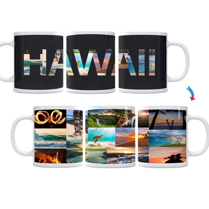 State of Hawaii färg ändra kaffemugg för wholesale av Sunkiss