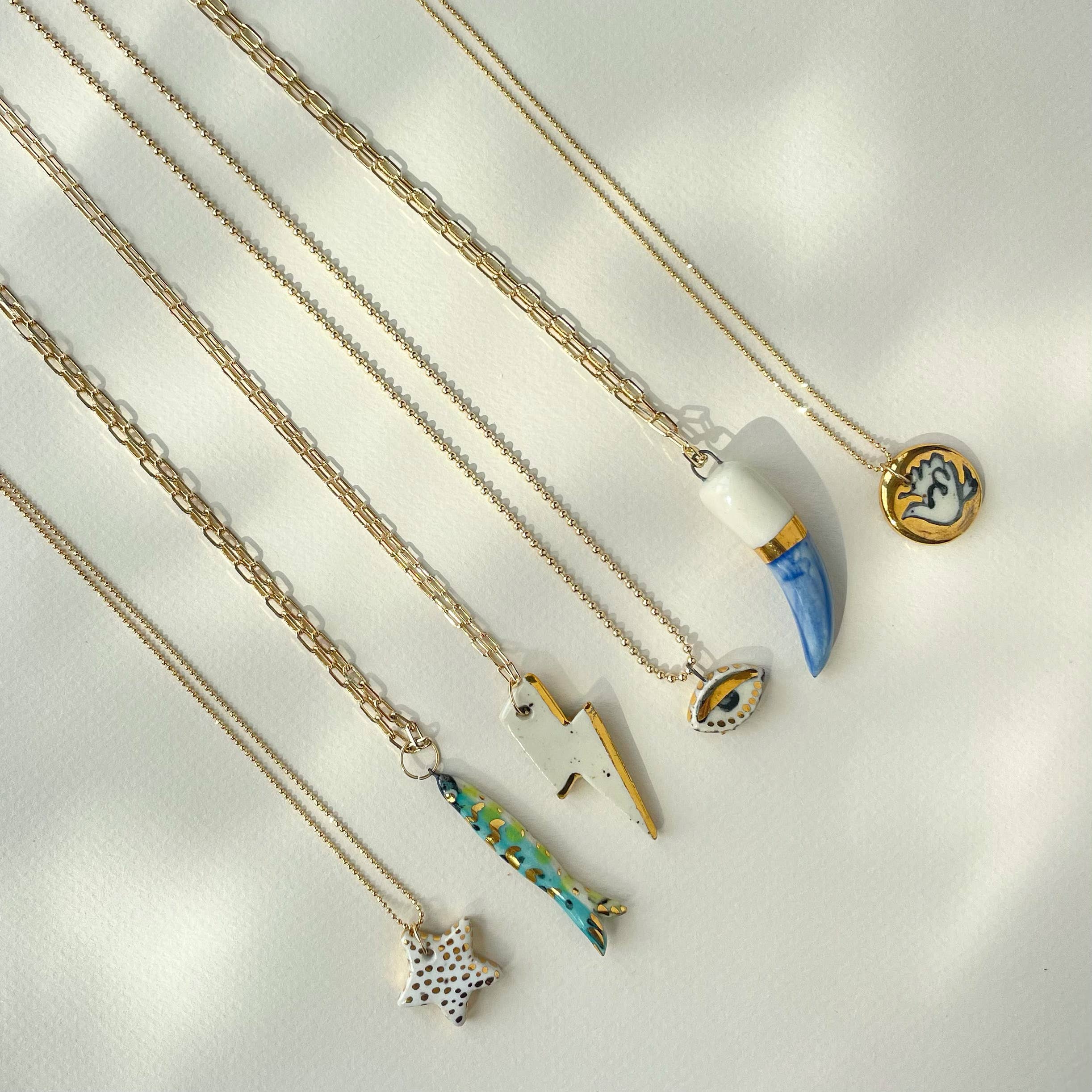 Carola Spitzer – wholesale Pendant/charm necklace – Not so evil eye charm Necklace3