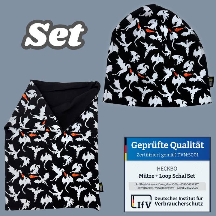 HECKBO - Wholesale Beanie - Kids - Kids Reflective Hat & Dragon Loop4