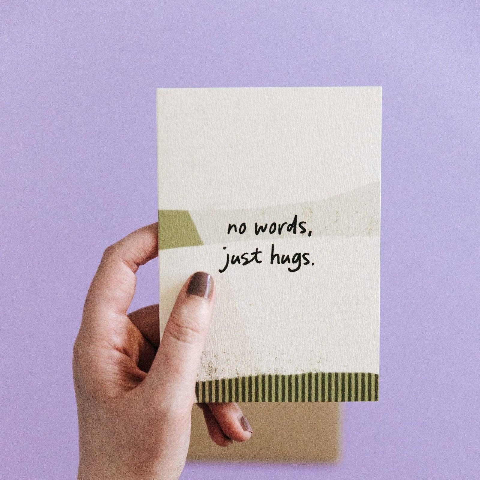 I am Nat Ltd - Wholesale Thinking of You Card - No Words, Just Hugs Thinking of You Card1