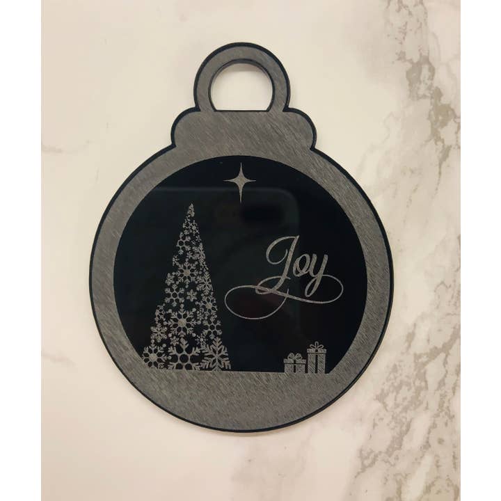 Joy Christmas Christbaumkugel Silikonform für den Großhandel von EllaRaeMouldsVinyls