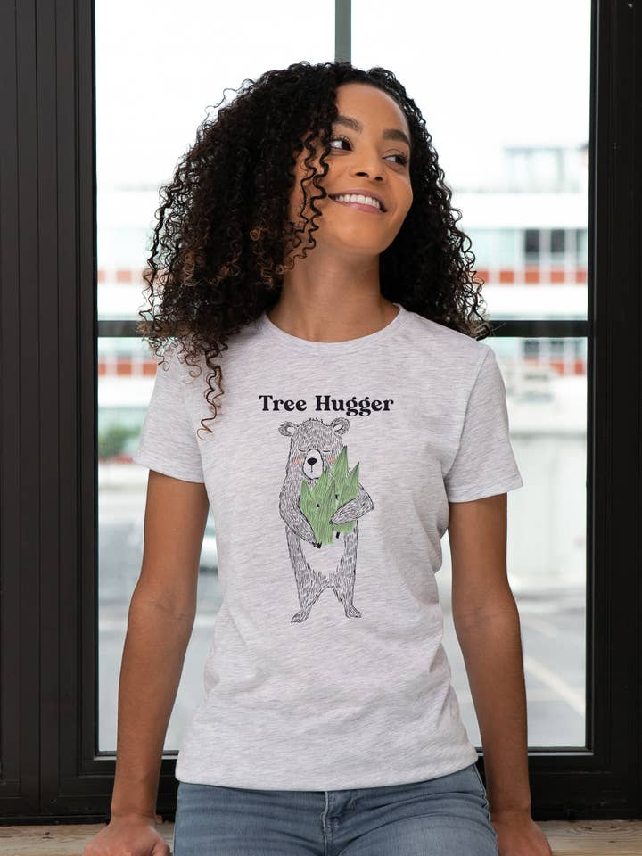 Tree Hugger Graphic Tee for wholesale by GOEX Apparel