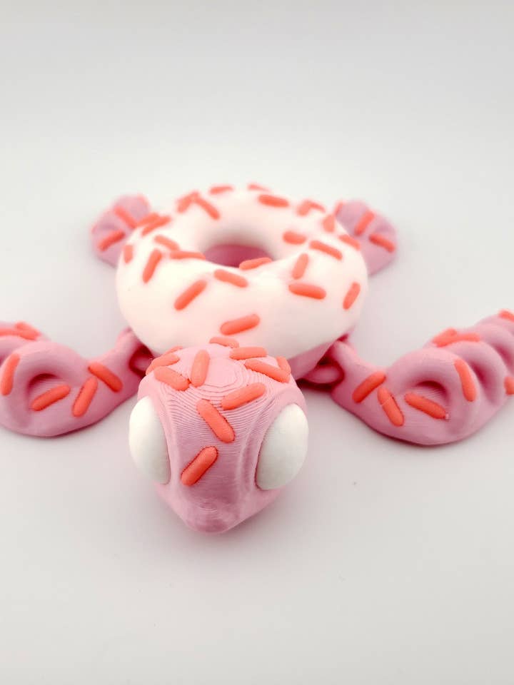 Tortuga de Postre Articulada Impresa en 3D Decoración de Escritorio - Figura de Animal - Vendedor Autorizado para venta al por mayor de The Geek Galleria