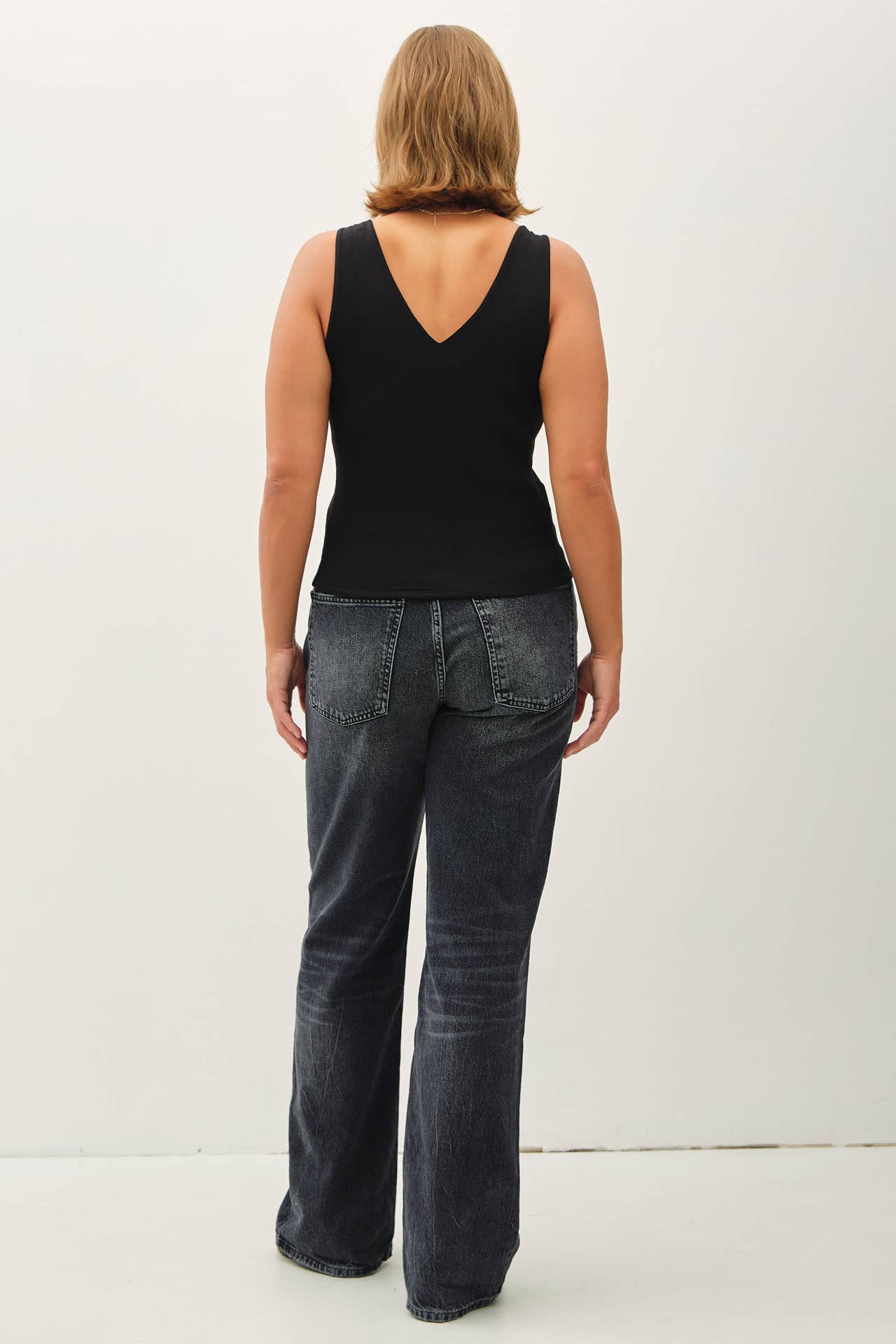 Be Cool - Wholesale Tank Top - Women's - PLUS [SOFT CORE] BASIC V-NECK F AND B TANK 15