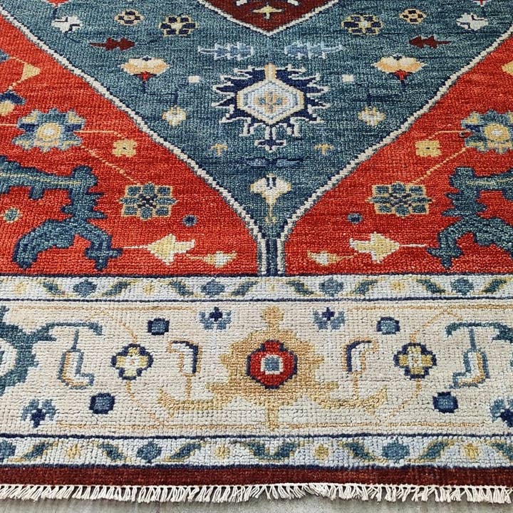 Banana Manor Rug Co. - Wholesale Area Rug - Alessia 8x10 Red & Ivory Medallion Oushak5