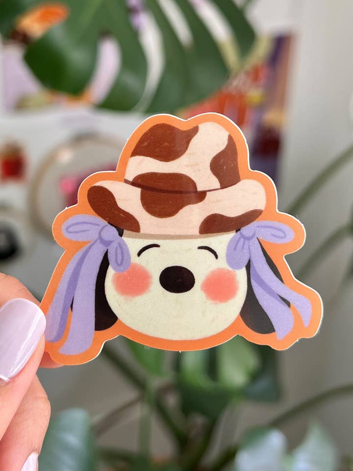 Yeehaw Snoopy Sticker for wholesale by Marlene Vega Studio