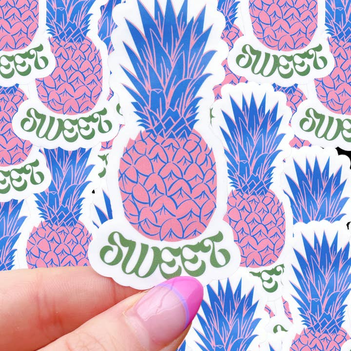 Typo Lettering Co - Wholesale Sticker - “Sweet” pineapple waterproof sticker0