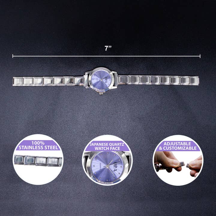 Natalia - Wholesale Wrist Watch - Women's - Italian Charm Link Watch (Analog)21