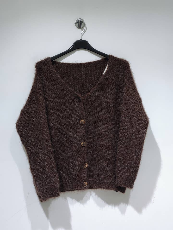 Pomelo paris - Wholesale Cardigan - Women's - CANDY Cardigan Button Sweater - Pack of 12 PCS Mixed Colors9