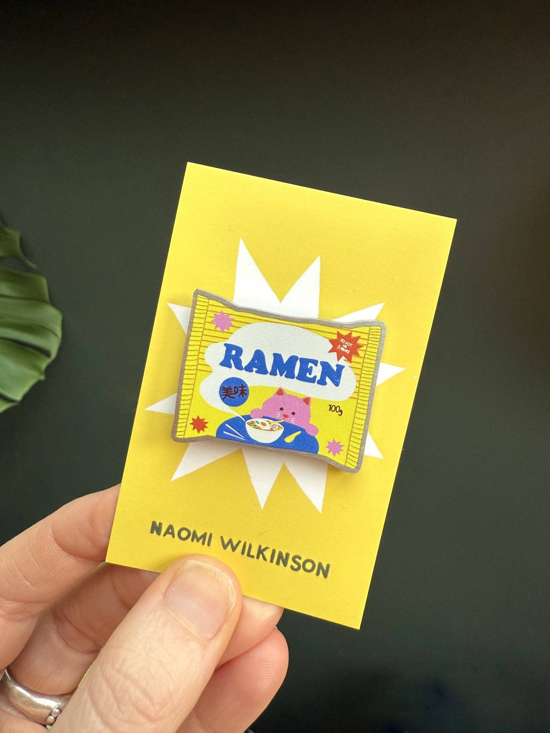 naomi wilkinson illustration - Wholesale Lapel Pin/Button - Ramen Pin1