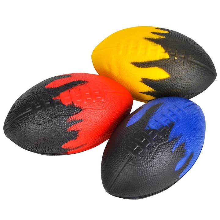 8" FOAM FLAME FOOTBALL LLB kids toys for wholesale by La Luna Bella - Toys