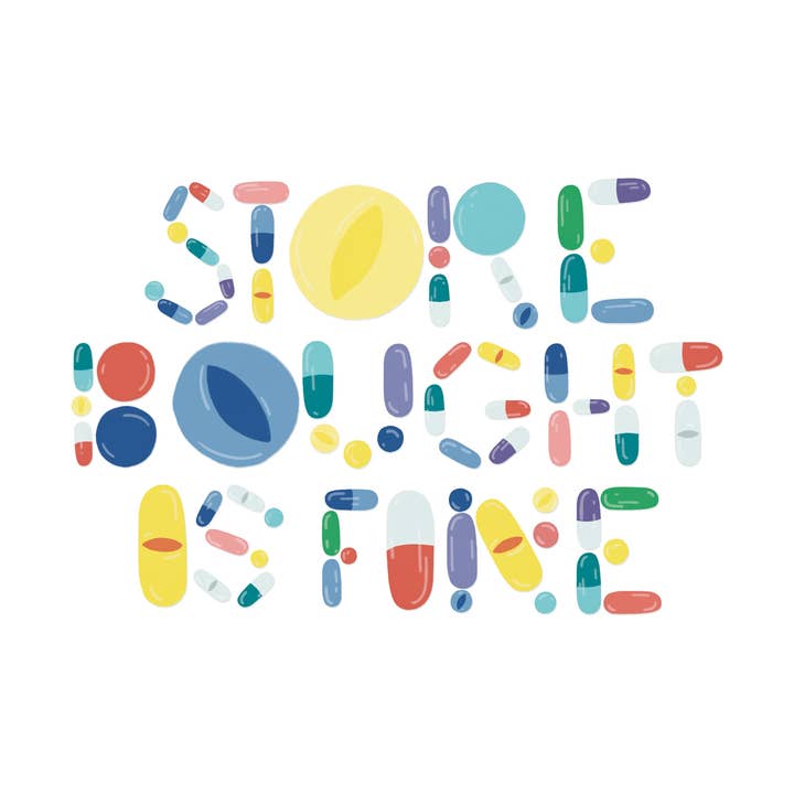 Store Bought Is Fine Sticker for wholesale by Hard Pass Creative