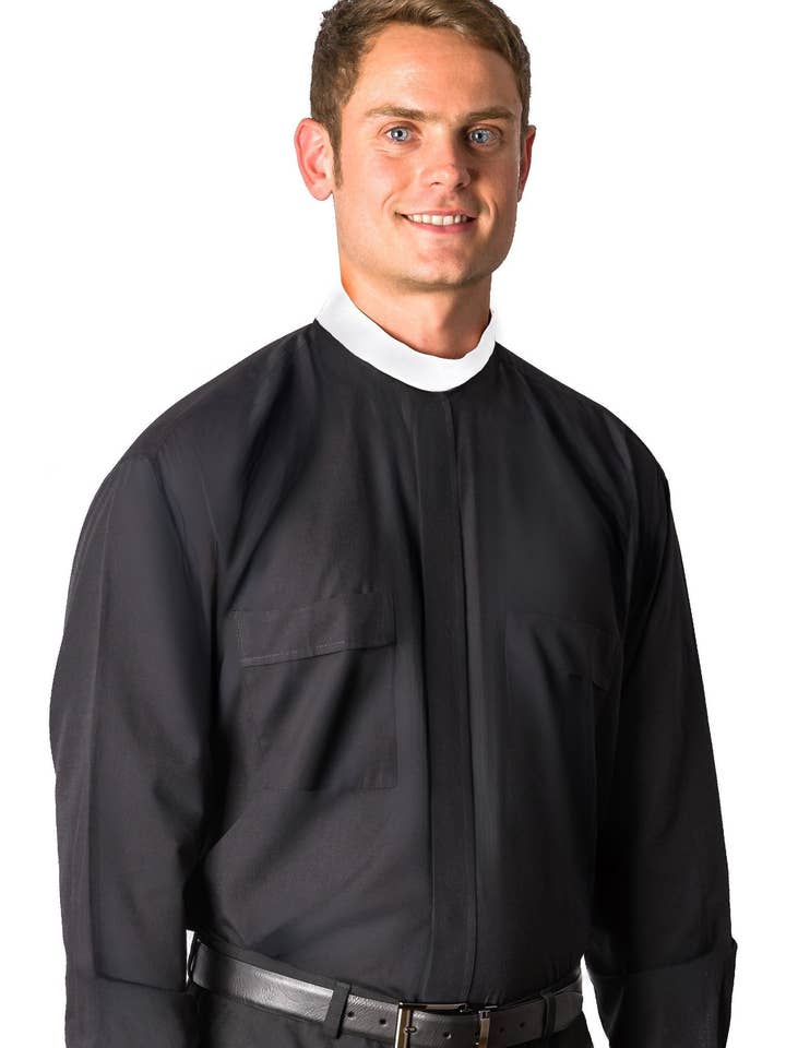 Omega Cotton 8000 LS Black NB Shirt for wholesale by mds