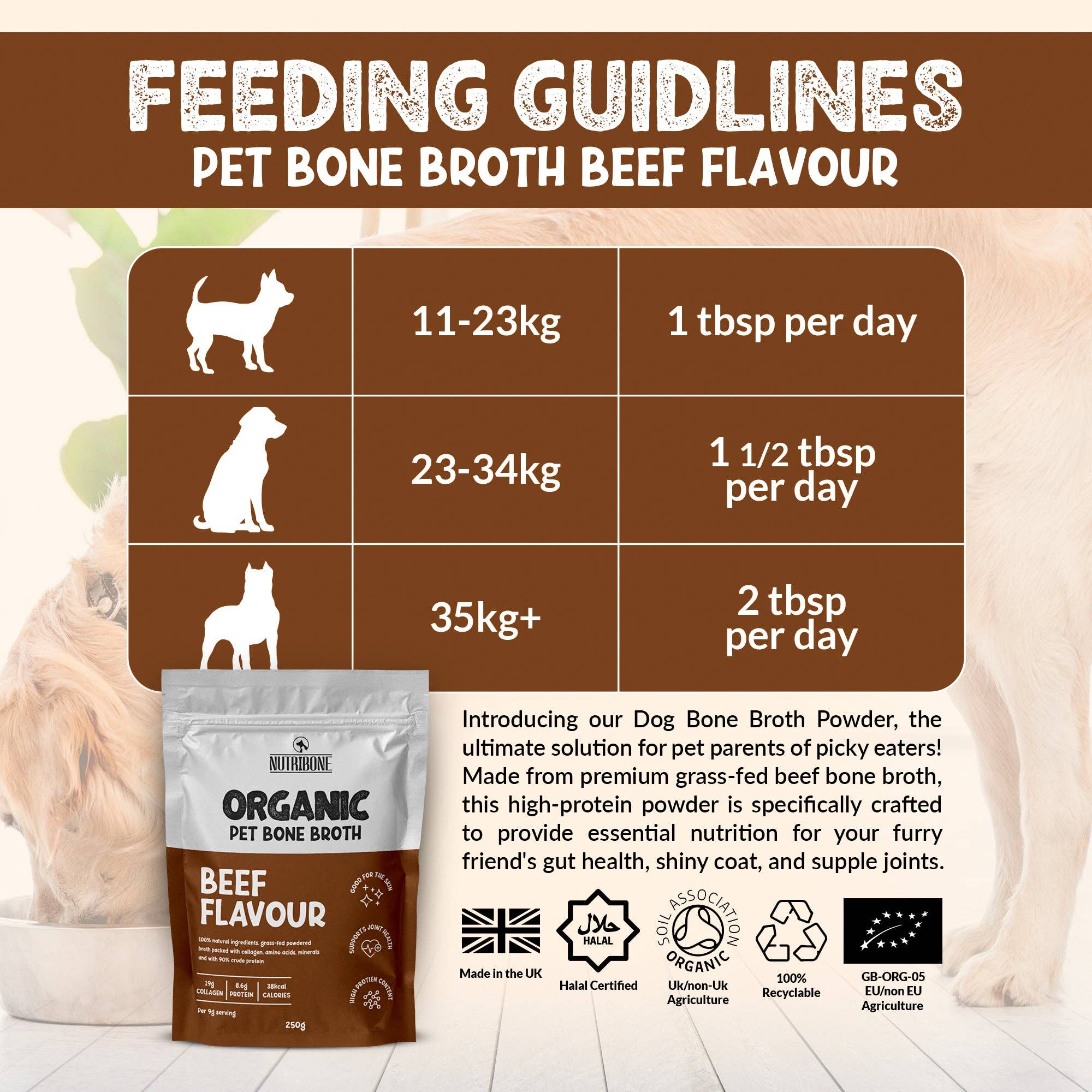 OurPetsLife - Vente Nourriture – chien - Bouillon d’os en poudre pour animaux3