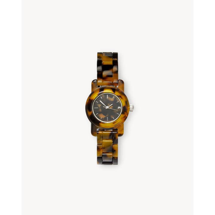 Mini Mono Montre en Écaille de Tortue Classique pour la vente par MACHETE