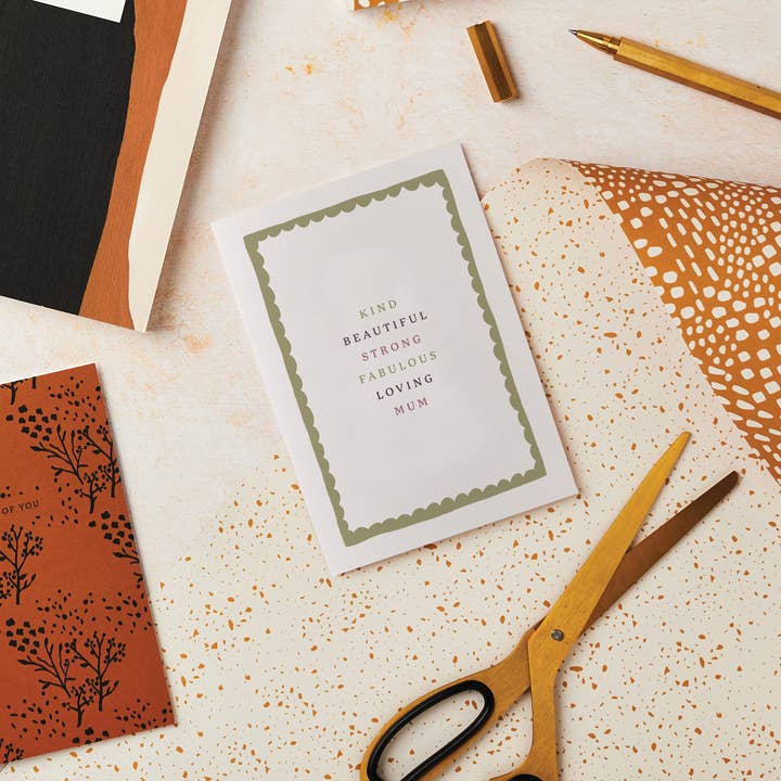 Ink & Bloom - Wholesale Mother’s Day card - Type Mum Birthday Card | Mother's Day Cards | Chic Mum Cards2