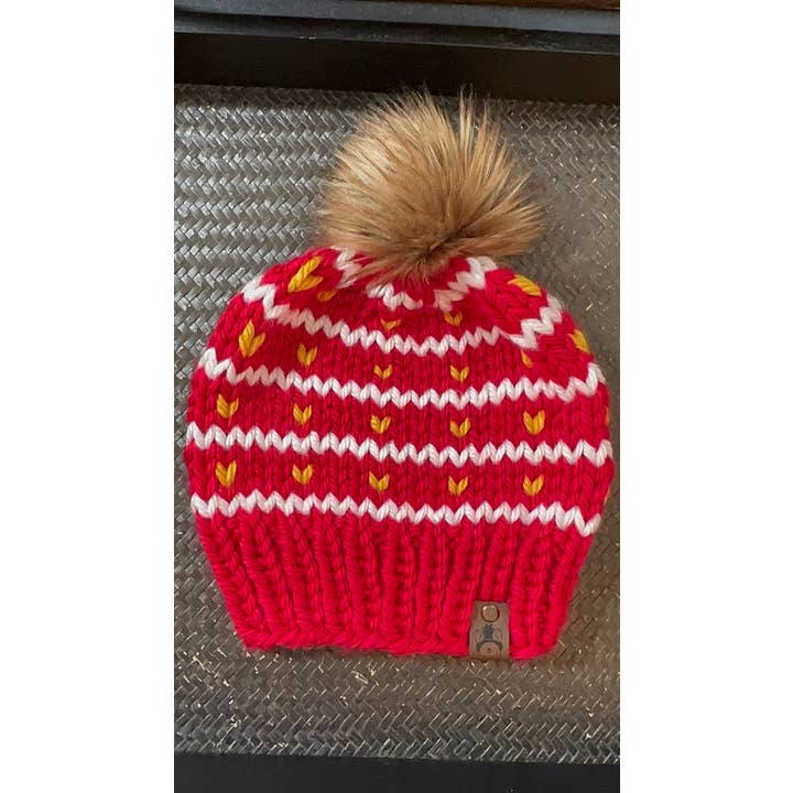 Cozy Knots & Paws - Wholesale Beanie - Women's - Kansas City Chiefs Beanie
