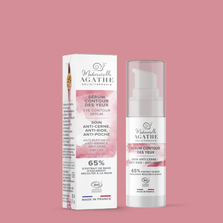 Certified organic eye contour serum - anti-dark circle/anti care for wholesale by Mademoiselle Agathe