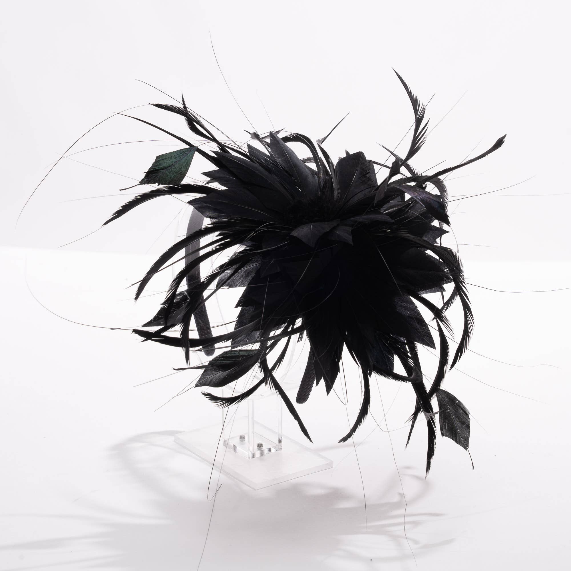KaKyCo - Wholesale Fascinator Hat - Women's - 7" Double Feather Fascinator, Hair Accessories | 5911H0