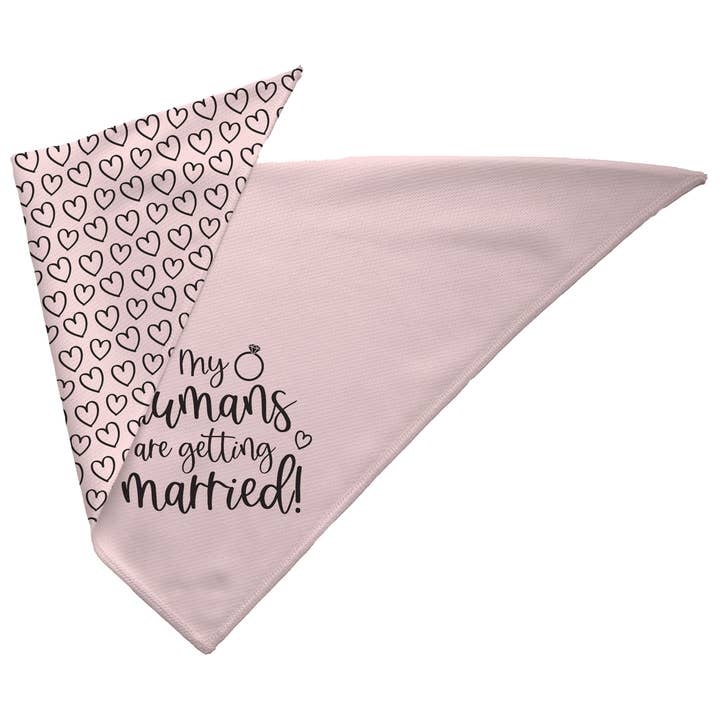 My Humans are Getting Married Engagement Dog Bandana for wholesale by Boop Snoot Studio