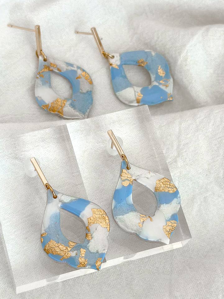 Jordan Earrings (Custom School Colors) for wholesale by AnnaBanana