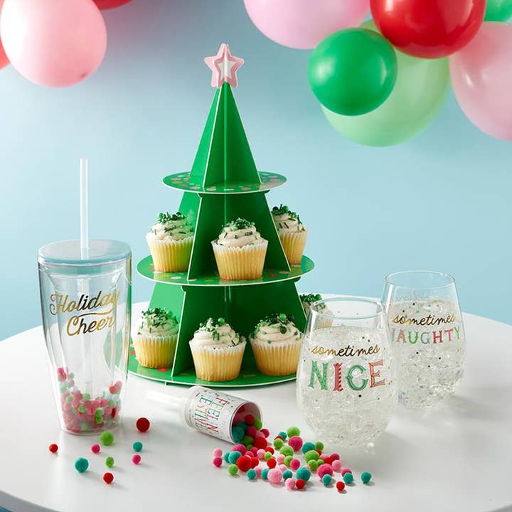 Slant Collections by Creative Brands - Wholesale Cake Stand - Cardboard Cupcake Stand - Christmas Tree
